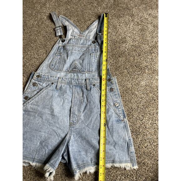 Vintage 1990’s Z.Cavaricci Womens Denim Short Overalls USA Made Size Medium - Picture 5 of 7